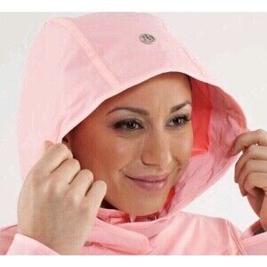 LULULEMON Out N About REPLACEMENT HOOD Logo Snap Button Coral Silver Hardwear